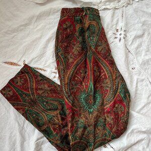vintage silk paisley pants size 6